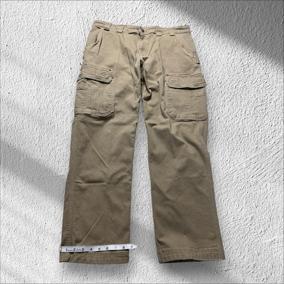 duluth trading flex fire hose cargo pants men’s 38x32 Beige relaxed fit outdoors - Picture 2 of 8